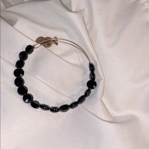 Alex and ani black beaded bracelet